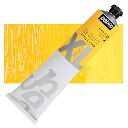 Pebeo XL Studio Oil Paint - Aureoline, 200 ml tube and swatch
