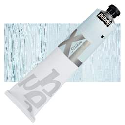 Pebeo XL Studio Oil Paint - Bright Blue, 200 ml tube and swatch