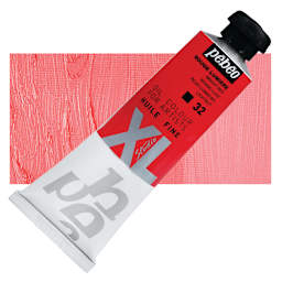 Pebeo XL Studio Oil Paint - Bright Red, 37 ml tube and swatch