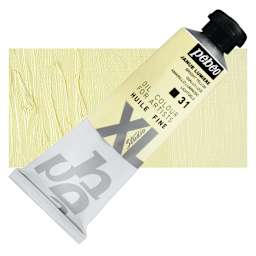 Pebeo XL Studio Oil Paint - Bright Yellow, 37 ml tube and swatch