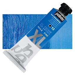 Pebeo XL Studio Oil Paint - Cerulean Blue, 37 ml tube and swatch