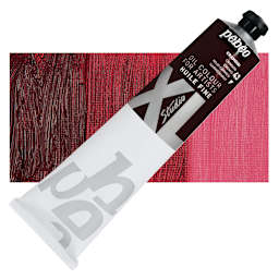 Pebeo XL Studio Oil Paint - Crimson, 200 ml Tube and swatch