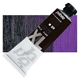 Pebeo XL Studio Oil Paint - Dioxazine Purple, 37 ml tube and swatch