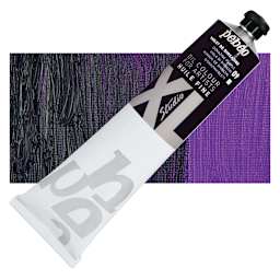 Pebeo XL Studio Oil Paint - Dioxazine Purple, 200 ml tube and swatch