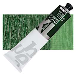 Pebeo XL Studio Oil Paint - Green Earth, 200 ml tube and swatch