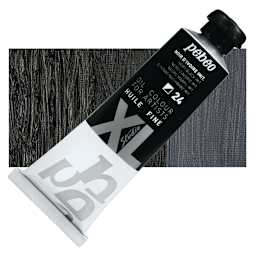 Pebeo XL Studio Oil Paint - Ivory Black, 37 ml tube and swatch