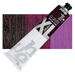 Pebeo XL Studio Oil Paint - Madder, 200 ml tube and swatch