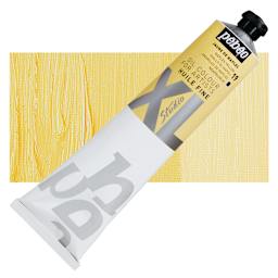 Pebeo XL Studio Oil Paint - Naples Yellow, 200 ml Tube and swatch