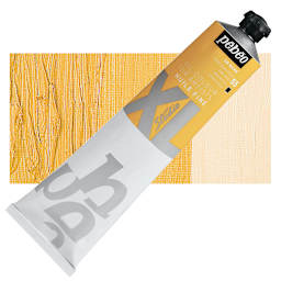 Pebeo XL Studio Oil Paint - Precious Gold, 200 ml Tube and swatch