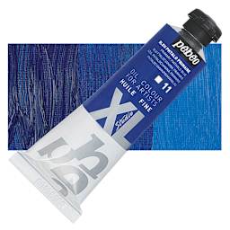 Pebeo XL Studio Oil Paint - Primary Phthalo Blue, 37 ml tube and swatch