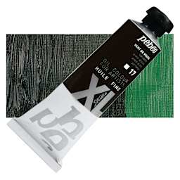 Pebeo XL Studio Oil Paint - Sap Green, 37 ml tube and swatch