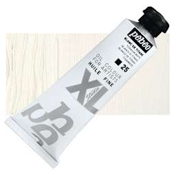 Pebeo XL Studio Oil Paint - Titanium White, 37 ml tube and swatch