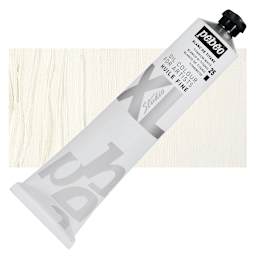 Pebeo XL Studio Oil Paint - Titanium White, 200 ml tube and swatch