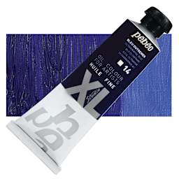 Pebeo XL Studio Oil Paint - Ultramarine Blue, 37 ml tube and swatch