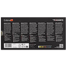 Cobra Artist Water Mixable Oil Paint - Peasants Portrait, Set of 10, 40 ml tube back of package