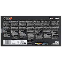 Cobra Artist Water Mixable Oil Paint - Peasants Landscape, Set of 10, 40 ml tube back of package