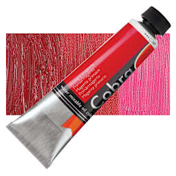 Royal Talens Cobra Water Mixable Oil Paint - Primary Magenta, 40 ml tube and swatch