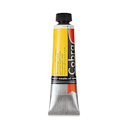 Cobra Artist Water Mixable Oil Paint - Permanent Yellow Medium, 40 ml tube