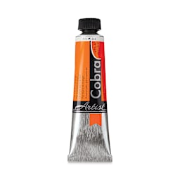 Cobra Artist Water Mixable Oil Paint - Permanent Orange, 40 ml tube