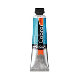 Cobra Artist Water Mixable Oil Paint - Turquoise Blue, 40 ml tube