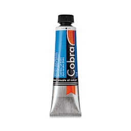 Cobra Artist Water Mixable Oil Paint - Cerulean Blue Phthalo, 40 ml tube