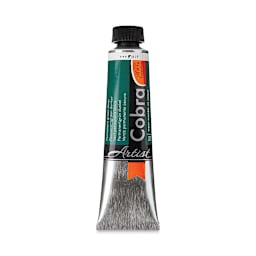 Cobra Artist Water Mixable Oil Paint - Permanent Green Deep, 40 ml tube