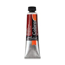 Cobra Artist Water Mixable Oil Paint - Burnt Sienna, 40 ml tube