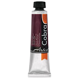 Cobra Artist Water Mixable Oil Paint - Burnt Carmine, 40 ml tube