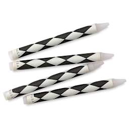 Susan Scheewe Wax Resist Sticks - 4 Sticks shown loose on surface
