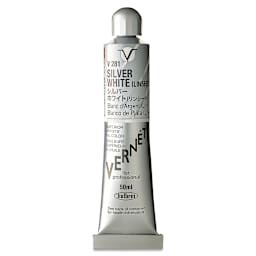 Holbein Vernét Superior Artists' Oil Color - Silver White Flake (Linseed), 50 ml tube