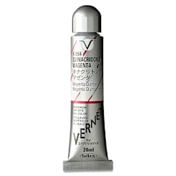 Holbein Vernét Superior Artists' Oil Color - Quinacridone Magenta, 20 ml tube