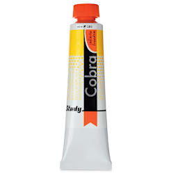 Royal Talens Cobra Study Water Mixable Oil Colors - Permanent Yellow Light, 40 ml tube