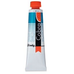 Royal Talens Cobra Study Water Mixable Oil Colors - Turquoise Blue, 40 ml tube