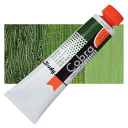 Royal Talens Cobra Study Water Mixable Oil Paint - Sap Green, 40 ml tube and swatch