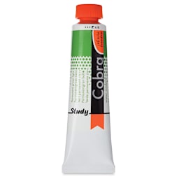 Royal Talens Cobra Study Water Mixable Oil Colors - Permanent Green Light, 40 ml tube