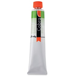 Royal Talens Cobra Study Water Mixable Oil Colors - Permanent Green Light, 200 ml tube