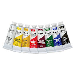 Utrecht Studio Series Oil Paints - Set of 8, Introductory Colors, 37 ml tubes out of package