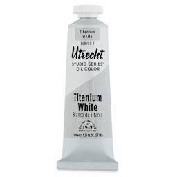 Utrecht Studio Series Oil Paint - Titanium White, 37 ml, Tube (Front)