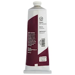 Utrecht Studio Series Oil Paint - Permanent Alizarin Crimson, 200 ml tube back