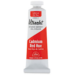 Utrecht Studio Series Oil Paint - Cadmium Red Hue, 37 ml, Tube (Front)