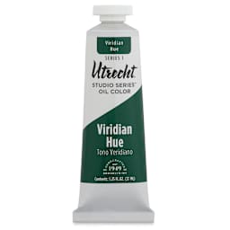 Utrecht Studio Series Oil Paint - Viridian Hue, 37 ml, Tube (Front)