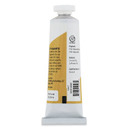Utrecht Studio Series Oil Paint - Yellow Ochre, 37 ml, Tube (Back)