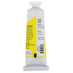 Utrecht Studio Series Oil Paint - Cadmium Yellow Hue, 37 ml, Tube (Back)