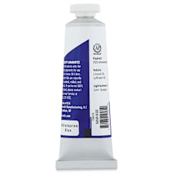 Utrecht Studio Series Oil Paint - Ultramarine Blue, 37 ml, Tube (Back)
