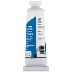 Utrecht Studio Series Oil Paint - Cerulean Blue Hue, 37 ml, Tube (Back)