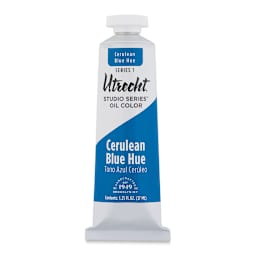 Utrecht Studio Series Oil Paint - Cerulean Blue Hue, 37 ml, Tube (Front)