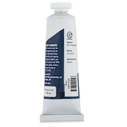 Utrecht Studio Series Oil Paint - Prussian Blue, 37 ml, Tube (Back)