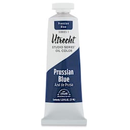 Utrecht Studio Series Oil Paint - Prussian Blue, 37 ml, Tube (Front)