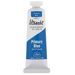 Utrecht Studio Series Oil Paint - Primary Blue, 37 ml, Tube  (Front)