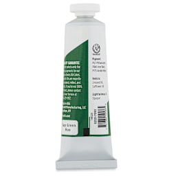 Utrecht Studio Series Oil Paint - Sap Green Hue, 37 ml, Tube (Back)